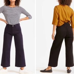 Everlane Wide Leg Black Jeans